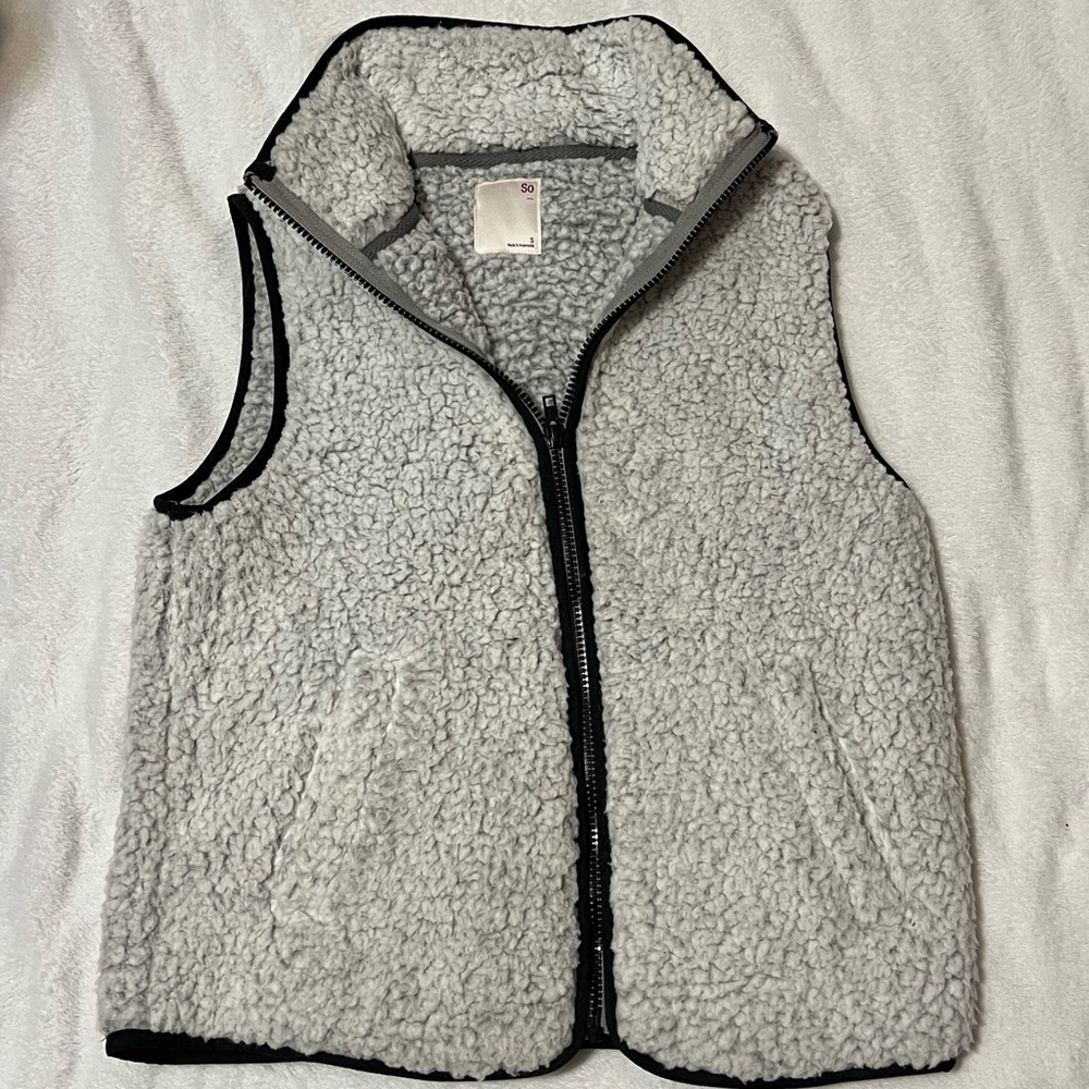 Sherpa vest with pockets